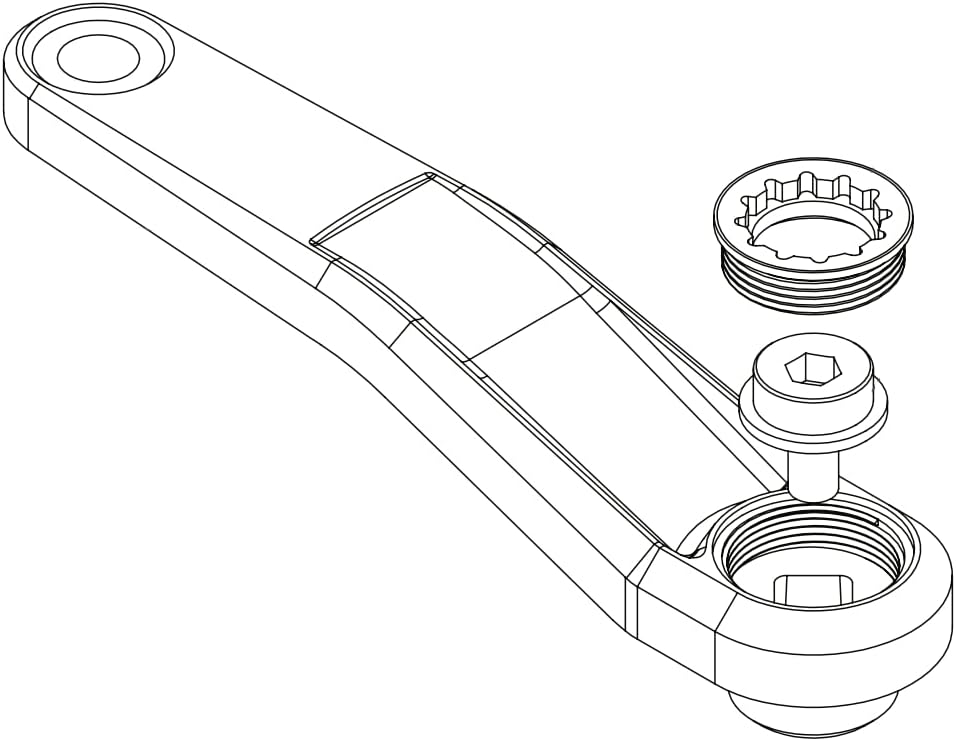 windmeile | Lekkie Buzz Bars Pedalarme, Left Offset Square Drive 160mm, V3.1, Schwarz/Rot/Silber/Sli