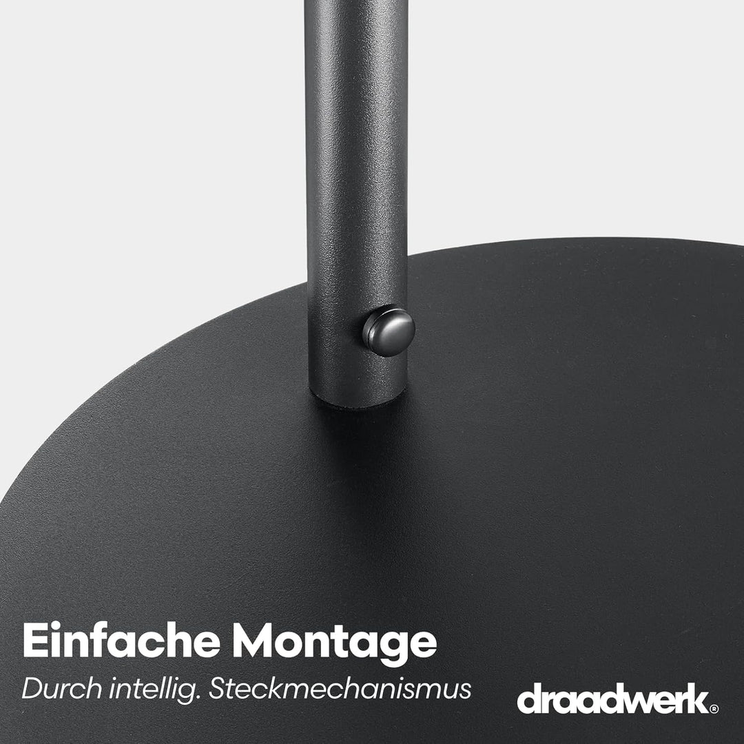 Sofatisch Rund | Beistelltisch für Wohn- und Esszimer | 40cm Pulverbeschichtetes Metall | Zeitloses