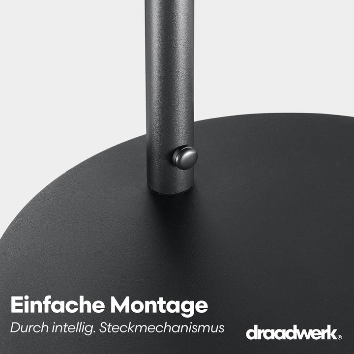 Sofatisch Rund | Beistelltisch für Wohn- und Esszimer | 40cm Pulverbeschichtetes Metall | Zeitloses