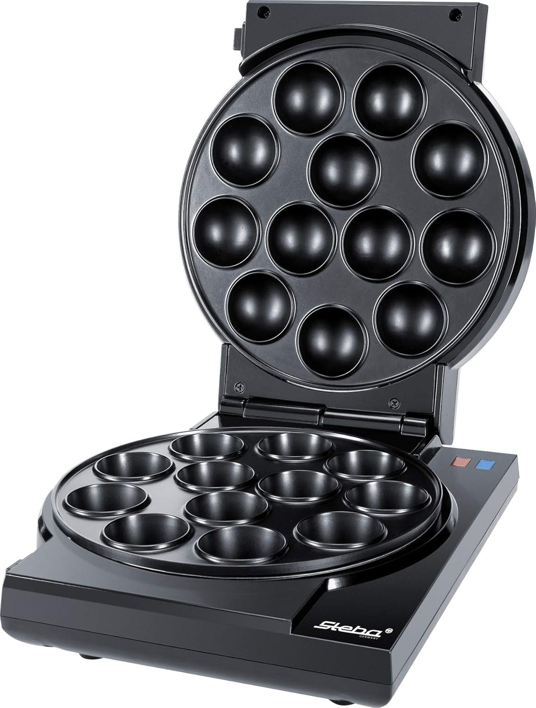 Steba CM 3 Cake-Maker "3 in 1",3 antihaftbeschichtete Platten für Cake-Pops, Muffins und Donuts,Plat