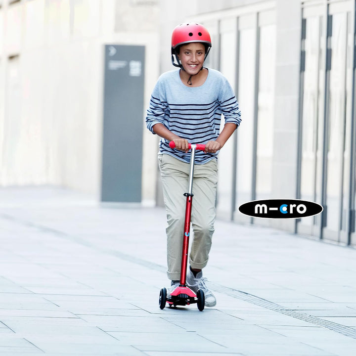 micro Maxi Deluxe LED Kickboard | Kickboard mit LED-Vorderrollen | Lenker höhenverstellbar | ab 5 Ja