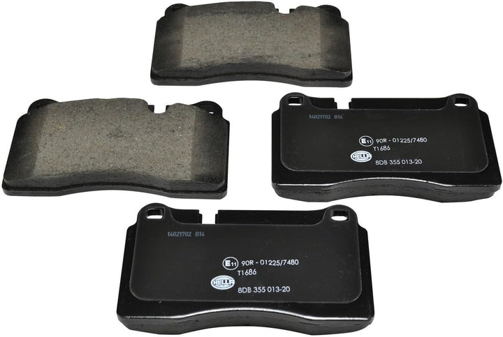 HELLA PAGID 8DB 355 013-201 Bremsbelagsatz - T1686 - Dicke/Stärke: 17.3mm - Bremssystem: Brembo - fü