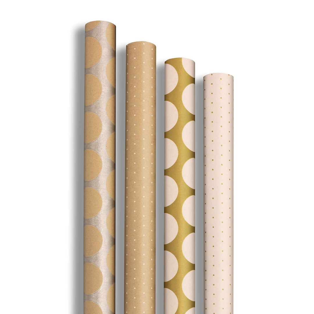 Clairefontaine 223879AMZC – 10 Rollen Kraftpapier (100% recycelt), 5 m x 0 m70 (grosse Breite), 80 g