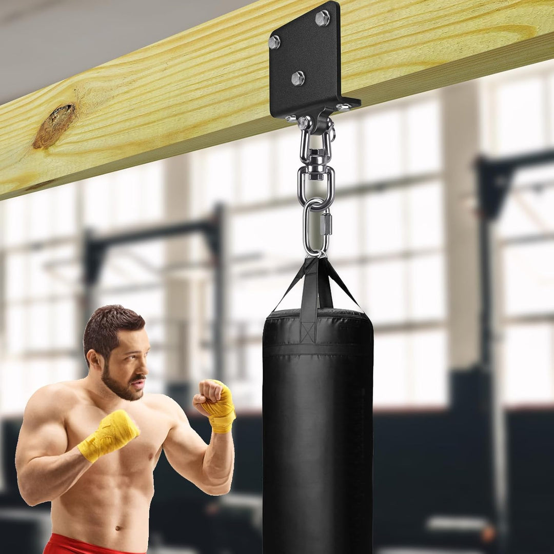 SELEWARE ELEWARE Boxsack Halterung Boxsack Aufhängung - 360° Arehbarer Schwerlast Deckenhaken 1000 L