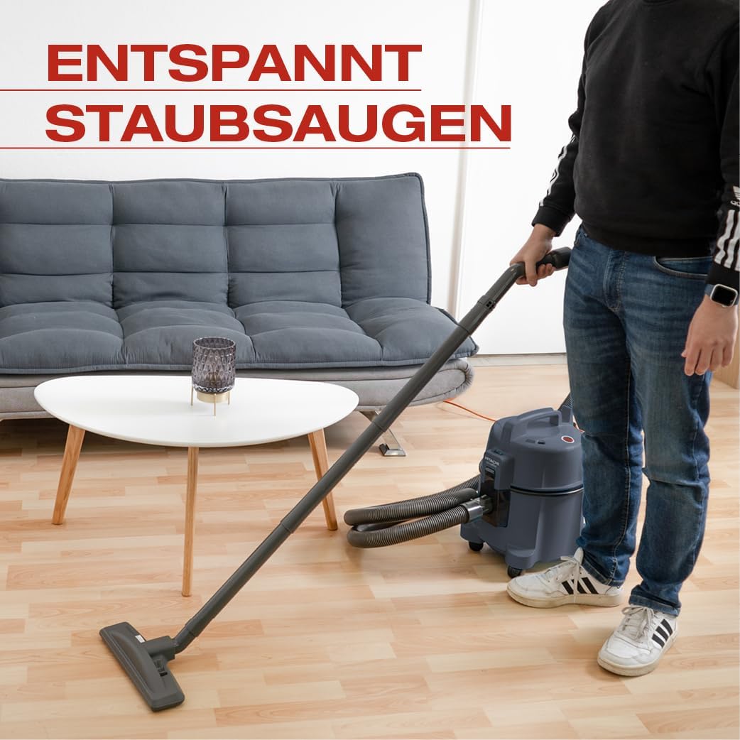 HITACHI Staubsauger CV-400P PRO + Beutel + HEPA Filter 4,5L - Profi Bodenstaubsauger 880W leise 74 d