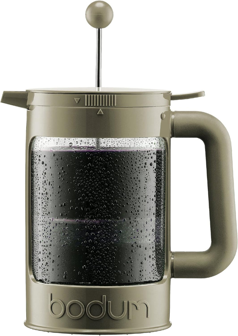 Bodum k11683 – 01 Bean Kaffeebereiter Eiskaffee Kunststoff schwarz 12,5 x 20 x 22,7 cm 1,5 l, Schwar