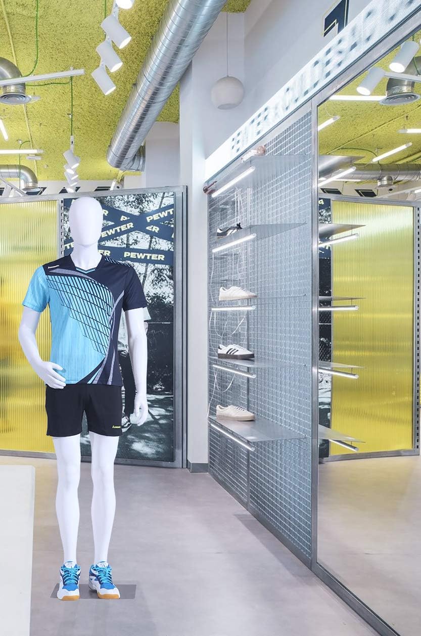 EurotonDisplay MC-2White weiss männlicheSchaufensterpuppe beweglich matt weiss (männliche MC-2W), mä