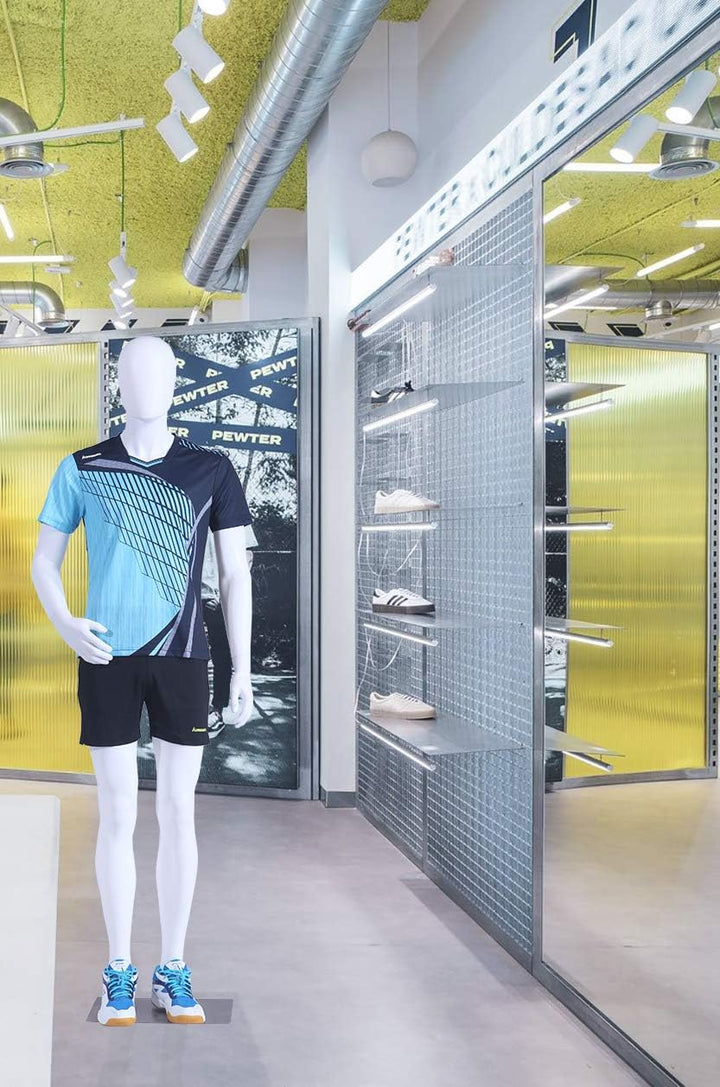 EurotonDisplay MC-2White weiss männlicheSchaufensterpuppe beweglich matt weiss (männliche MC-2W), mä