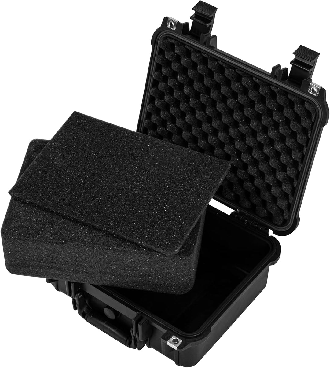 Electronicx Outdoor-Fotokoffer | Wasserdichter Transportkoffer mit Rasterschaumstoff | Stossfest, St