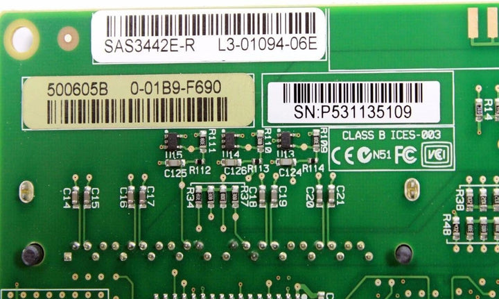 LSI LOGIC LSI00167 Host Bus Adapter (SGL 8-Port, 8X PCIe, 1x SAS, RAID 0/1/1E/JBOD)