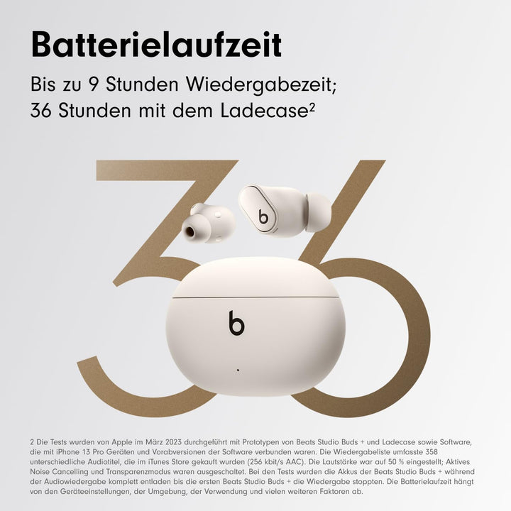 Beats Studio Buds +| Komplett kabellose Noise Cancelling In-Ear Kopfhörer, verbesserte Apple & Andro