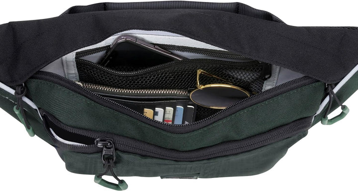 AUDETIC Bauchtasche Damen & Herren Oliv - Drip - Gürteltasche für Sport Outdoor Stadt - Hüfttasche S