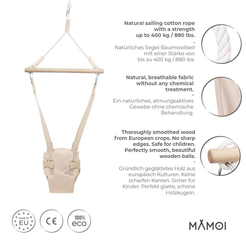 MAMOI® Türhopser Baby ab 6 Monate, Hopser Baby Jumper Bouncer, Babyschaukel für türrahmen, Schaukel