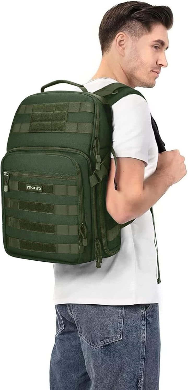 MOSISO Kamerarucksack, DSLR/SLR/Spiegellose Fotografie Taktisch Kamera Tasche Hülle Wandern im Freie