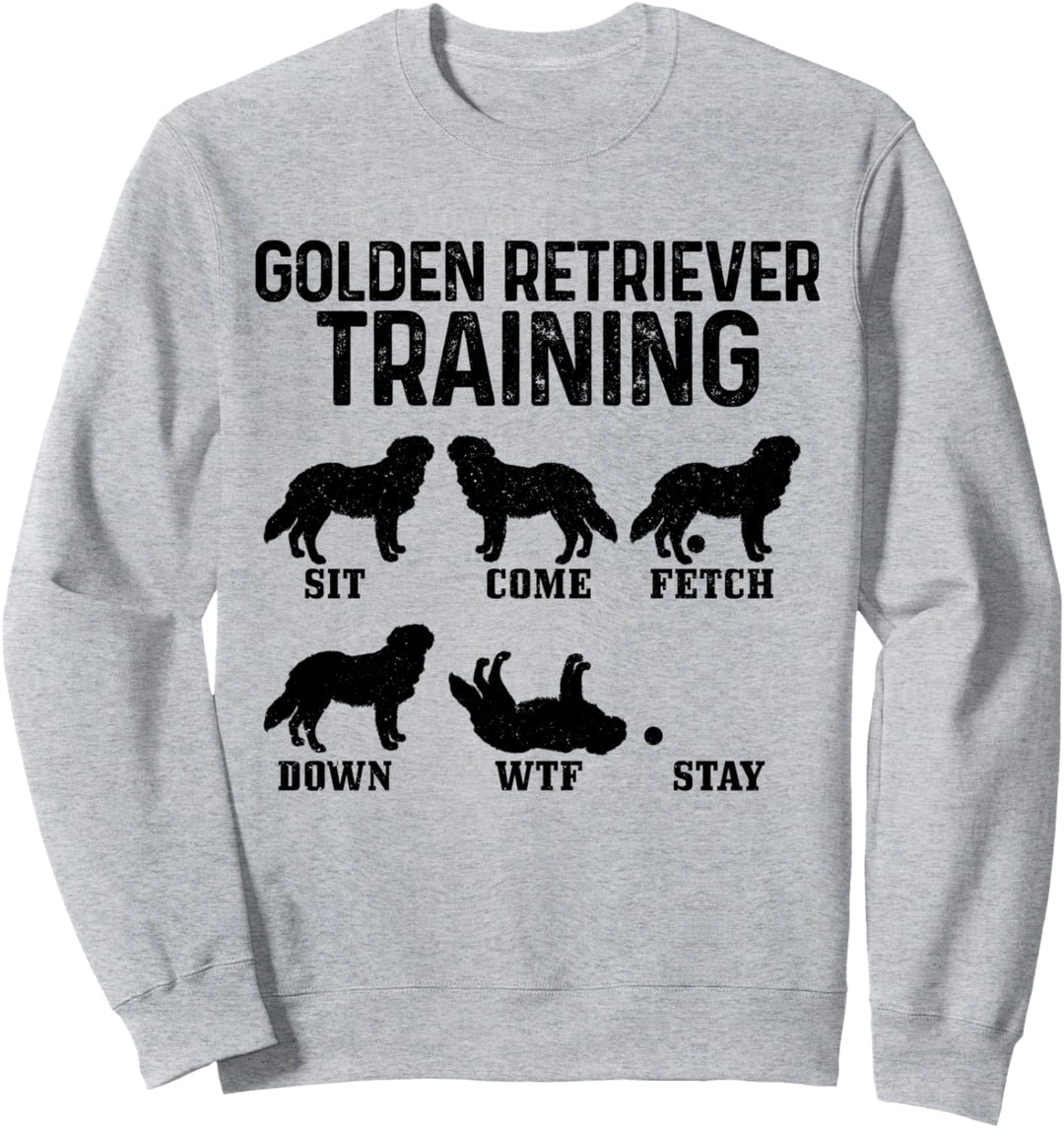 Golden Retriever Training lustiger Hund Golden Retriever Sweatshirt