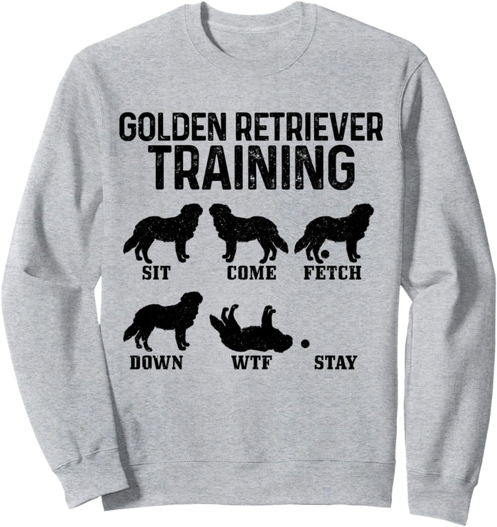 Golden Retriever Training lustiger Hund Golden Retriever Sweatshirt