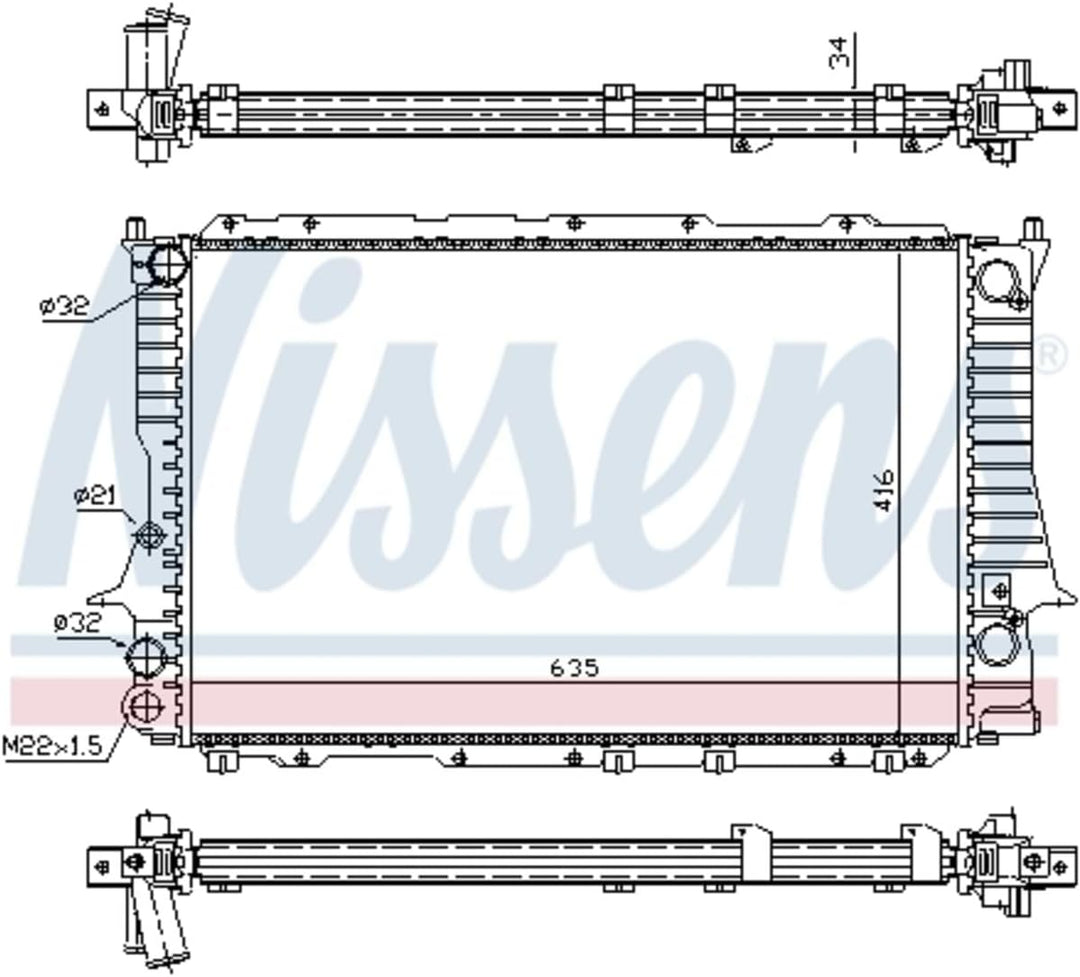Nissens 60457 Kühler, Motorkühlung