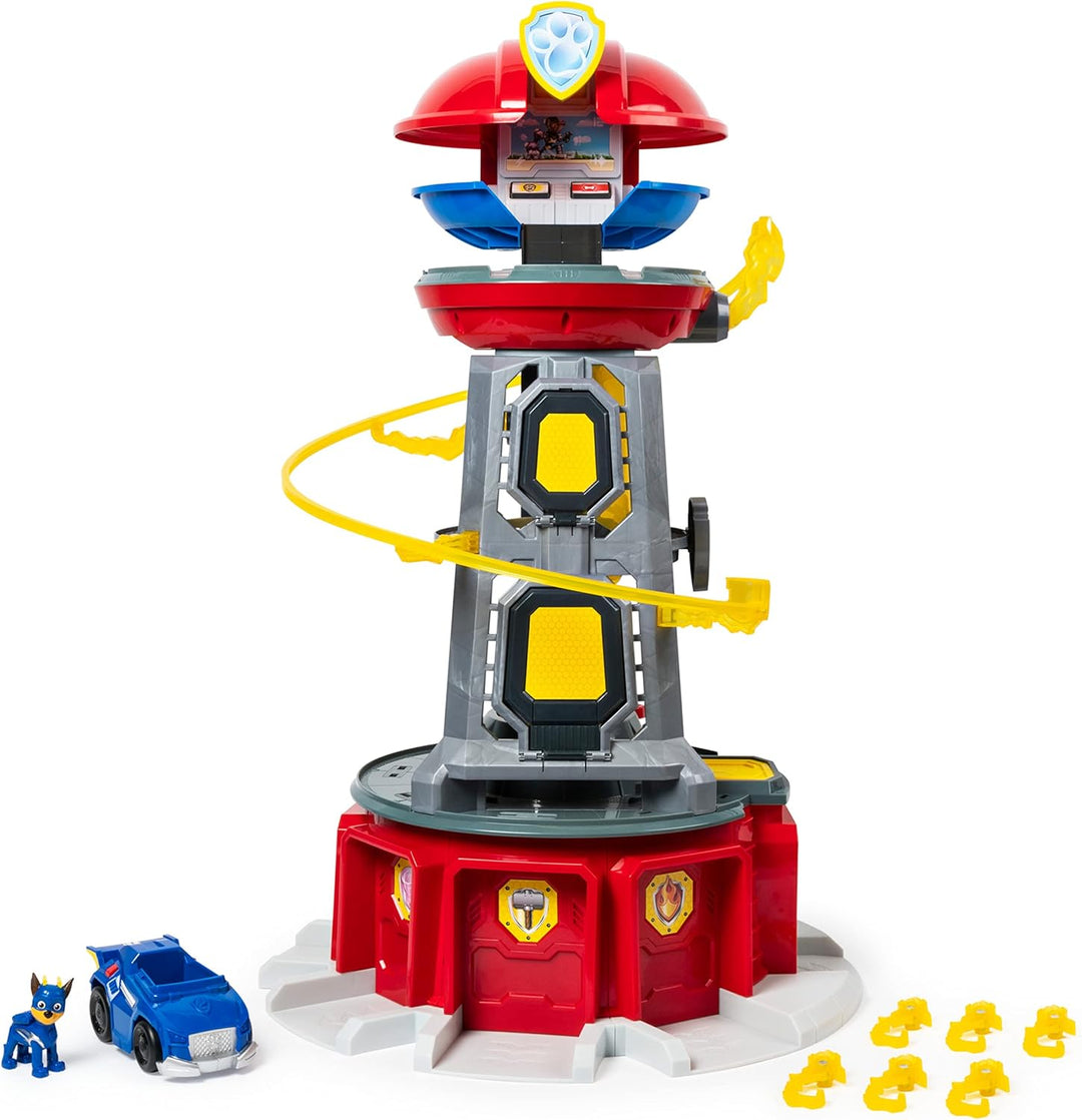 PAW PATROL Mighty Pups Lifesize Lookout Tower Zentrale - 70 cm gross Lookout Tower Spielset, Lookout