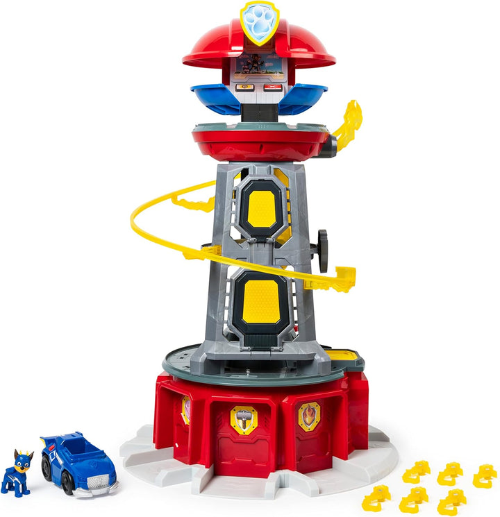 PAW PATROL Mighty Pups Lifesize Lookout Tower Zentrale - 70 cm gross Lookout Tower Spielset, Lookout