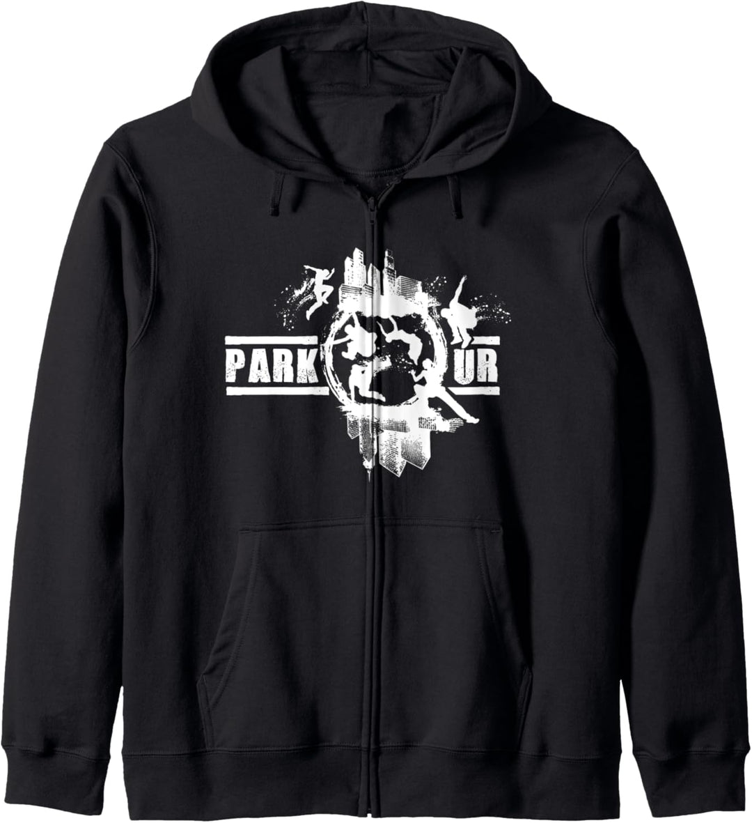 Parkour Kleidung mit Parkour Bewegungen Kapuzenjacke