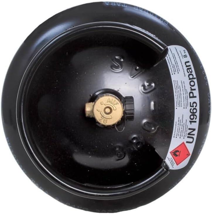 BlueCraft 8 kg Premium BBQ Gasflasche (leer) optimal für Ihren Weber, Broil King, Napoleon Grill - P