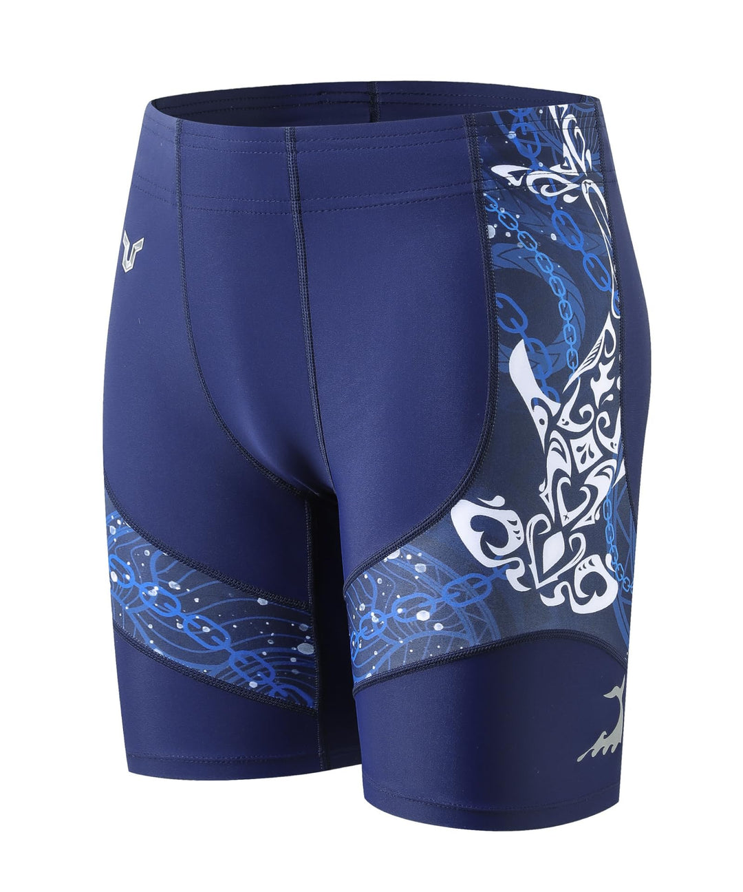 HUGE SPORTS Herren Splice Schwimmhose Kompression Jammer Lang Wilde Serie S Hammerkopfhai, S Hammerh