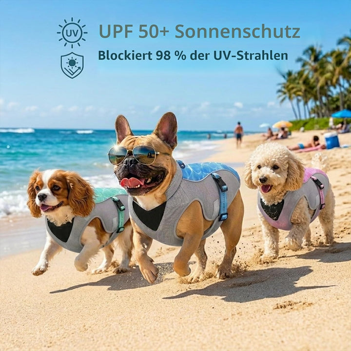 Sommer Hund Kühlweste Geschirr Atmungsaktive Mesh Hund Kühler Jacke Kühle Bequeme Hundemantel Einste
