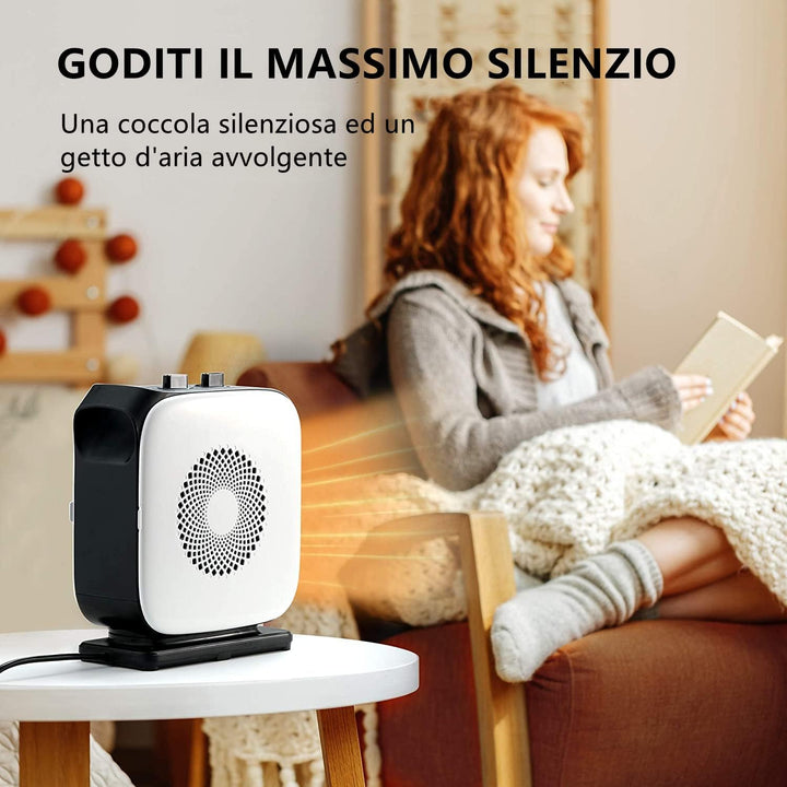 Midea Nty15-19Cae Heizlüfter, geringer Verbrauch, PTC, Keramik, tragbar, 1500 W, energieeffizient mi