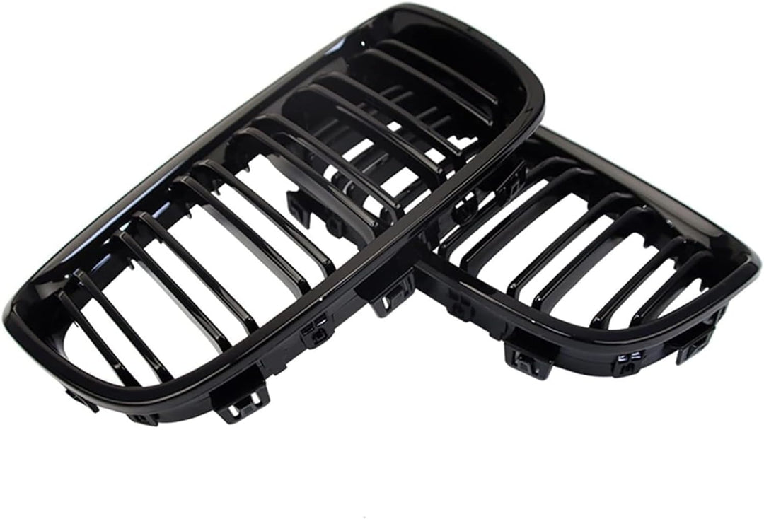 YIUBCZOQI F20 F21 Grill Passend für BMW 1er F20 F21 Nieren Schwarz 2011 2012 2013 2014 F20 Kühlergri