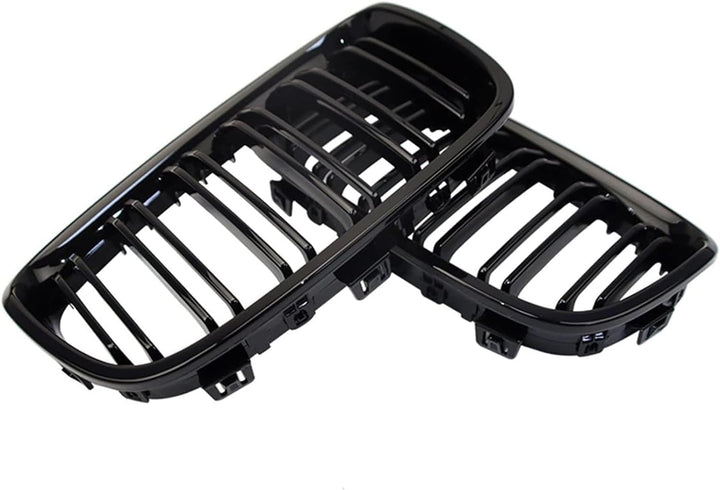 YIUBCZOQI F20 F21 Grill Passend für BMW 1er F20 F21 Nieren Schwarz 2011 2012 2013 2014 F20 Kühlergri
