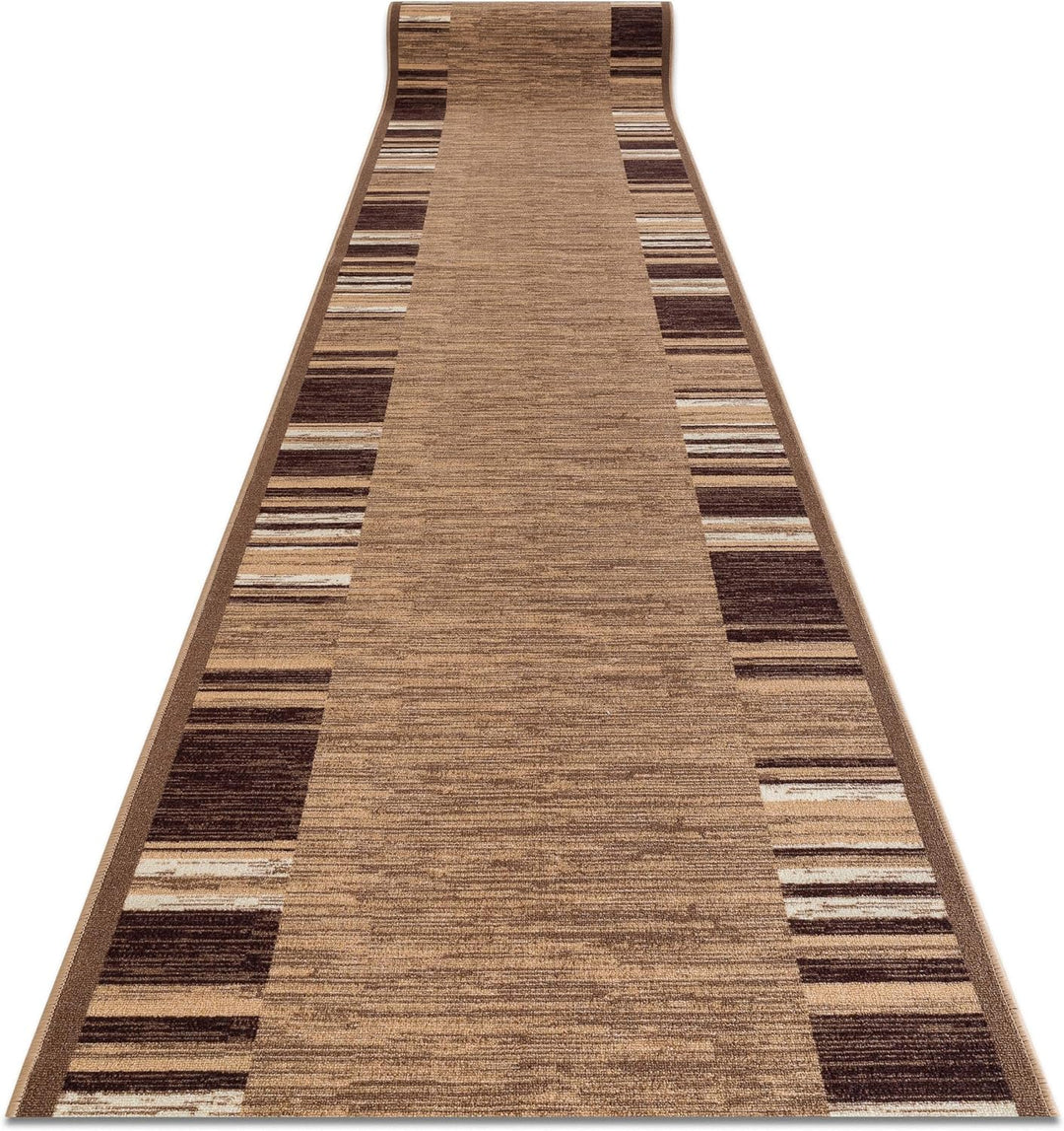 Modernen Preiswert Antirutsch Läufer Adagio beige, Anti Rutsch Teppich rutschfest Brücke Meterware R
