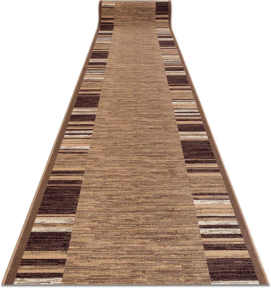 Modernen Preiswert Antirutsch Läufer Adagio beige, Anti Rutsch Teppich rutschfest Brücke Meterware R