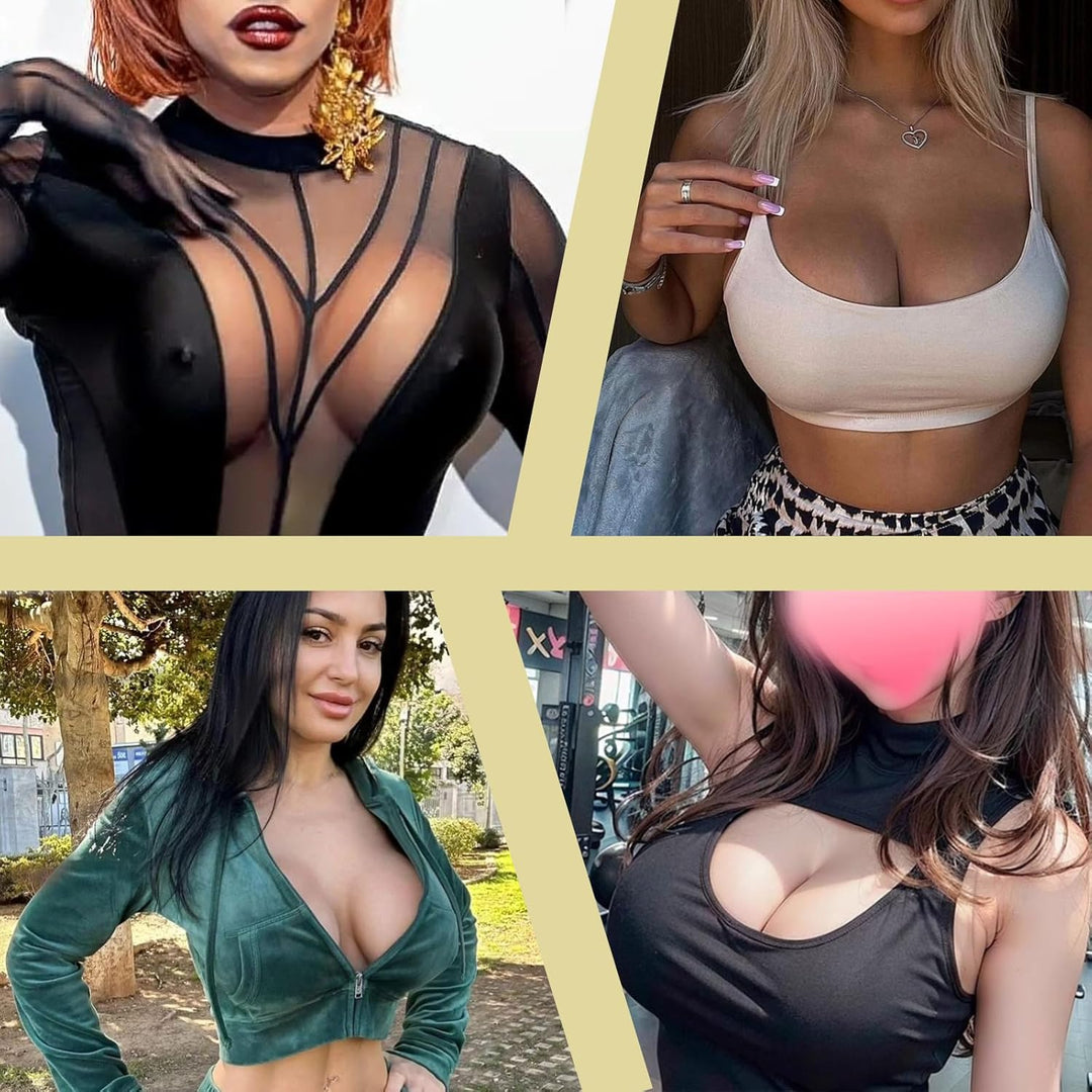 YAPOKCDS Silikon Brust Formen Brustplatte Fake Brüste Hoch Kragen Baumwollpolsterung Stil CDEG Cup F