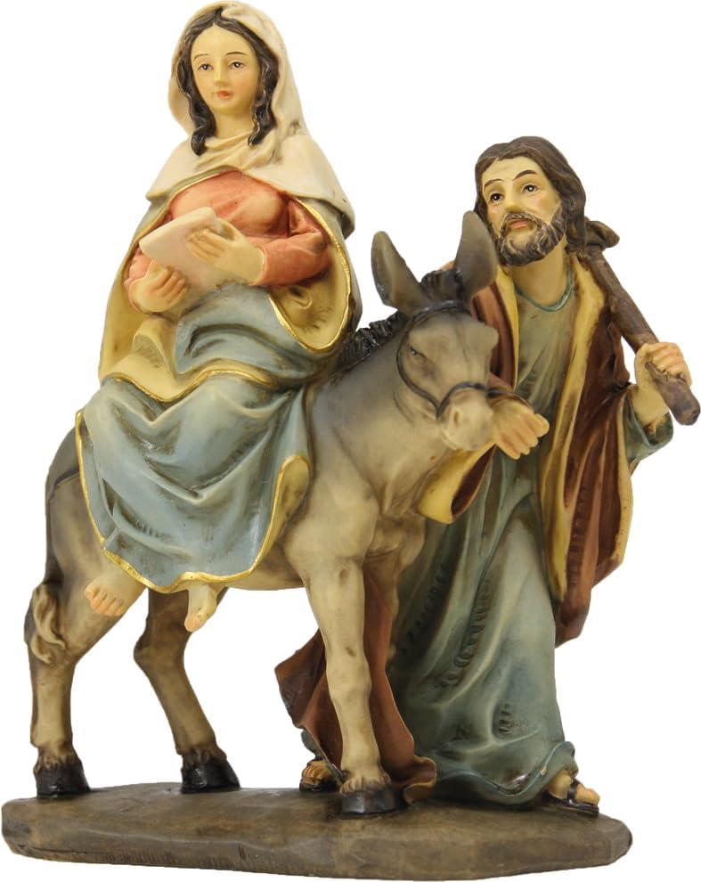 FADEDA Herbergssuche/Höhe:11 cm/handbemalt/detailgetreue Krippen Figuren - Weihnachten Tisch Dekorat