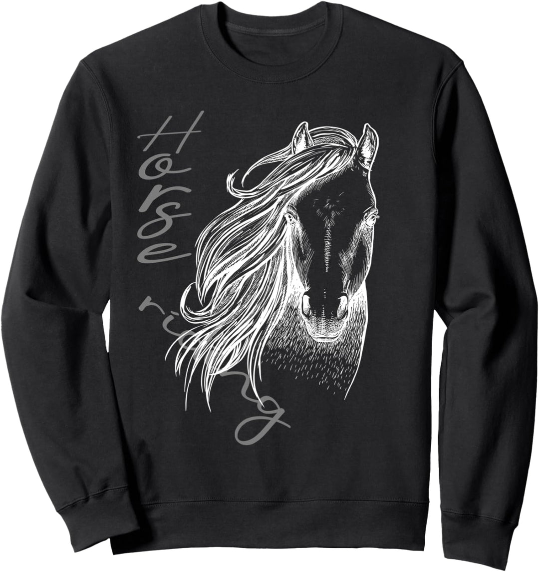 Horse Riding Pferdezubehör Pferdebox Reiter lieben Pferde Sweatshirt