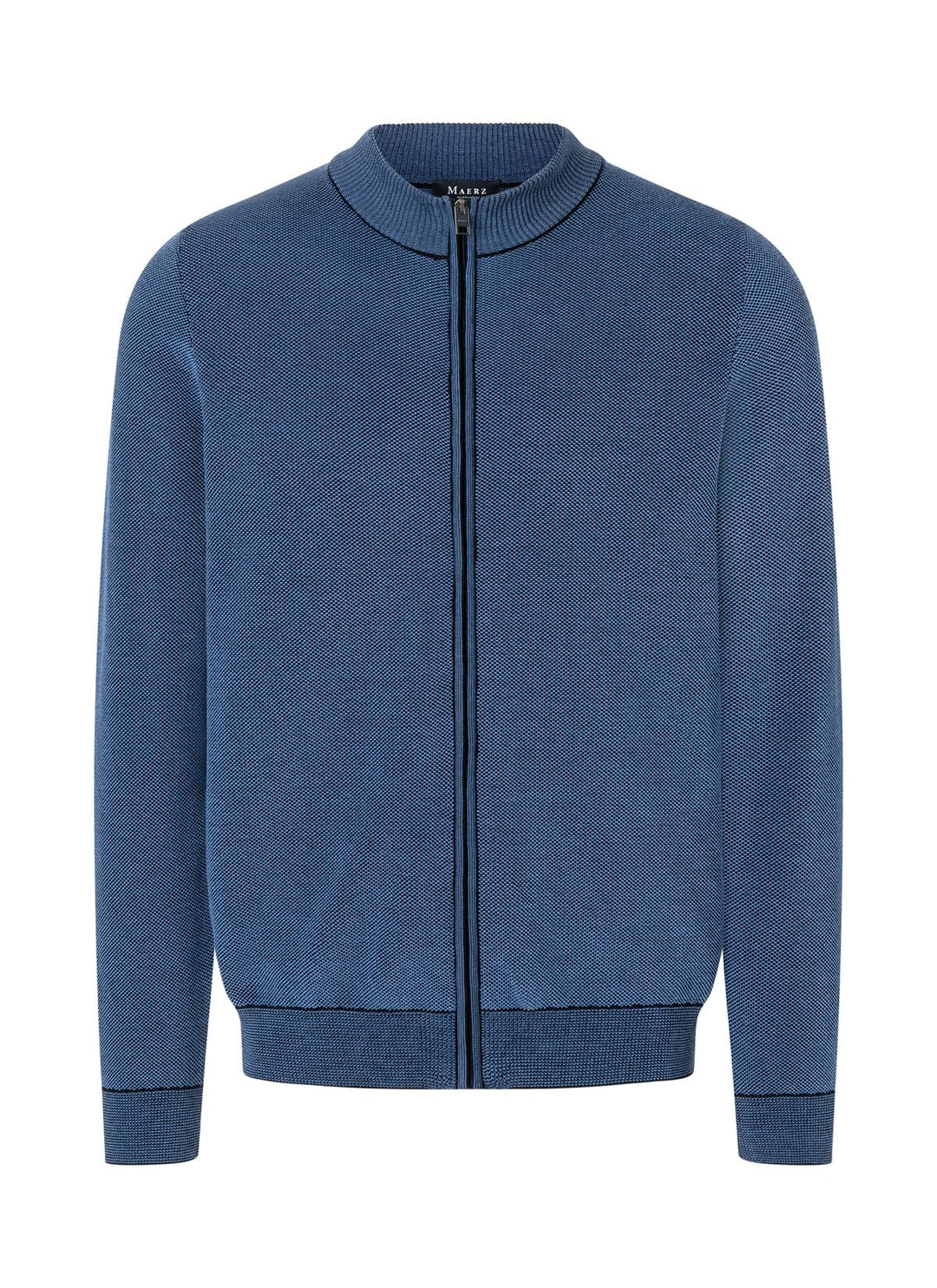 Maerz Herren Biobaumwolle Strickjacke, Blau (Blue Grape 331)