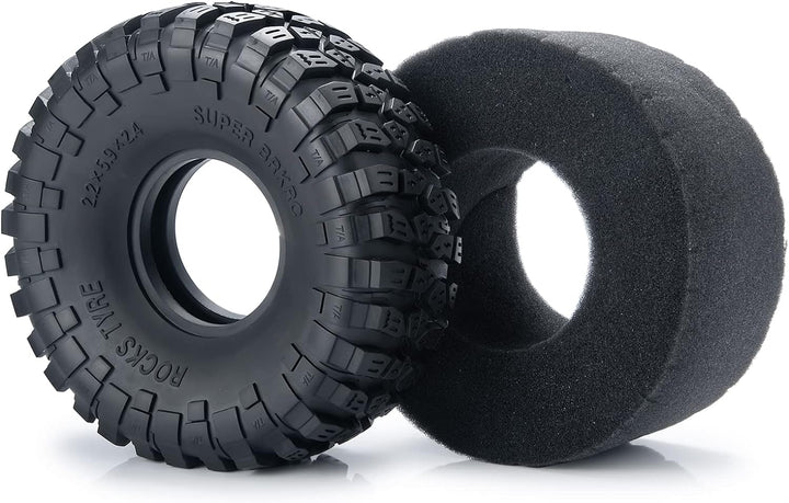 AXspeed 4 Stück RC-Reifen, 2,2 Zoll 150mm Gummireifen-Set, Radreifen für 1/10 Axial Wraith 90048 RR1