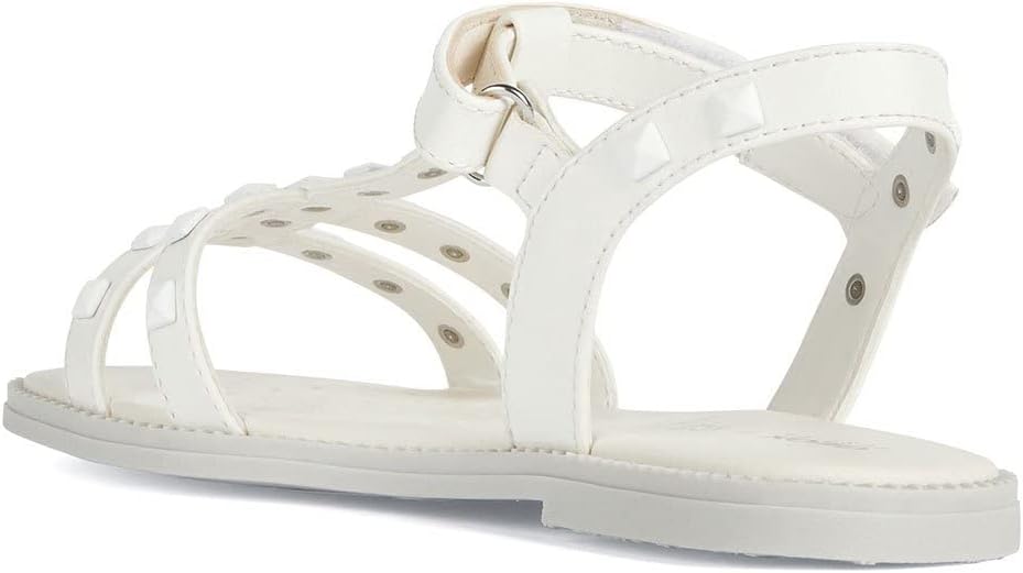 Geox Mädchen J Sandal Karly GirlSandal 29 EU Weiss, 29 EU Weiss