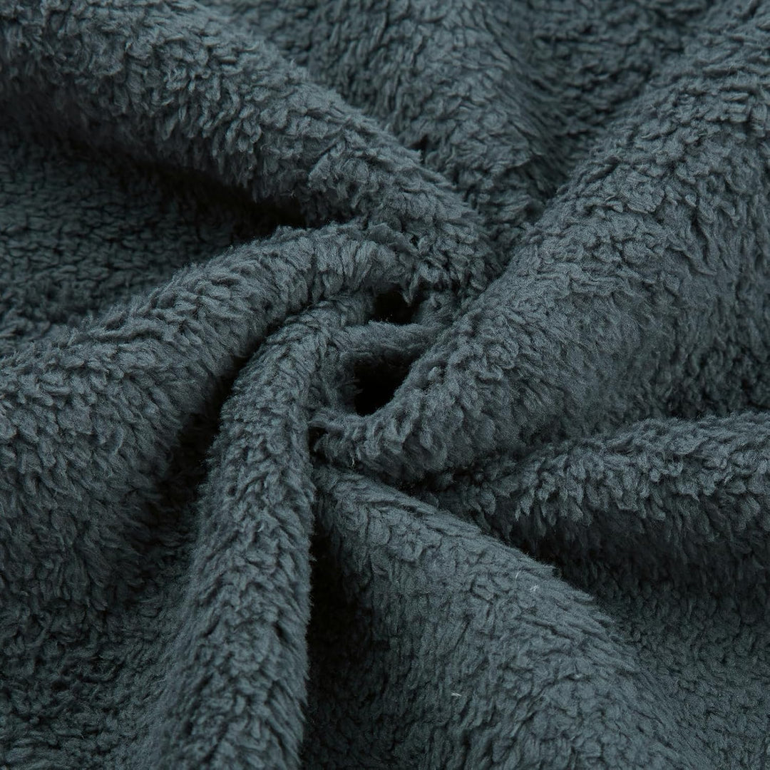 KUDORO Strickjacke Herren Cardigan Lang Trachtenjacke Kapuze mit Kapuze Gestrickt Pullover Hoodie Wi