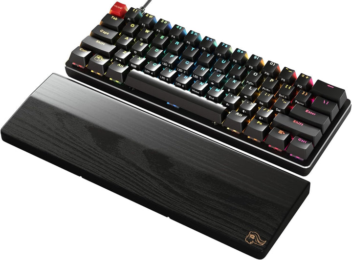 Glorious PC Gaming Race Tastatur-Handballenauflage, Compact, Holz - Schwarzbraun Schwarzbraun Compac