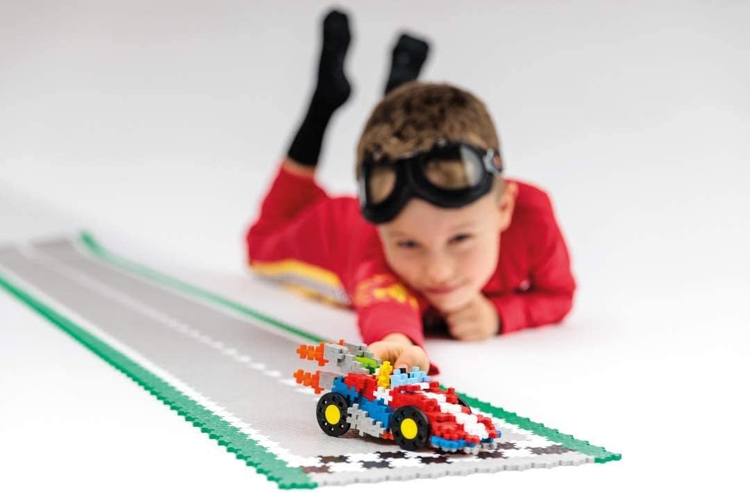 Plus-Plus 9607008 Geniales Konstruktionsspielzeug, Crazy Cart Rennauto, PlusPlus Go! Bausteine-Set,