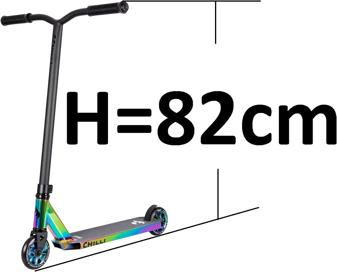 Chilli Rocky Scooter Grind - 360 - neochrome| Erstklassiger Stunt-Scooter | Robuster Roller, drehbar