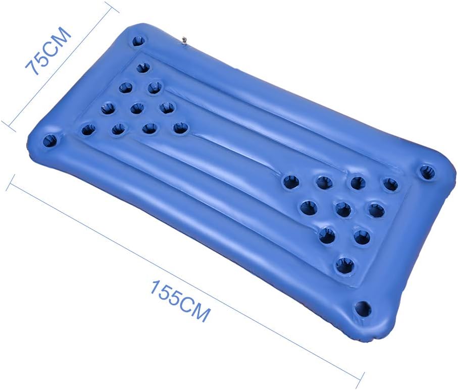 Faburo Beer Pong Luftmatratze 155x76x13cm Aufblasbares Beer Pong Matratze Trinkspiel Luftmatratze So