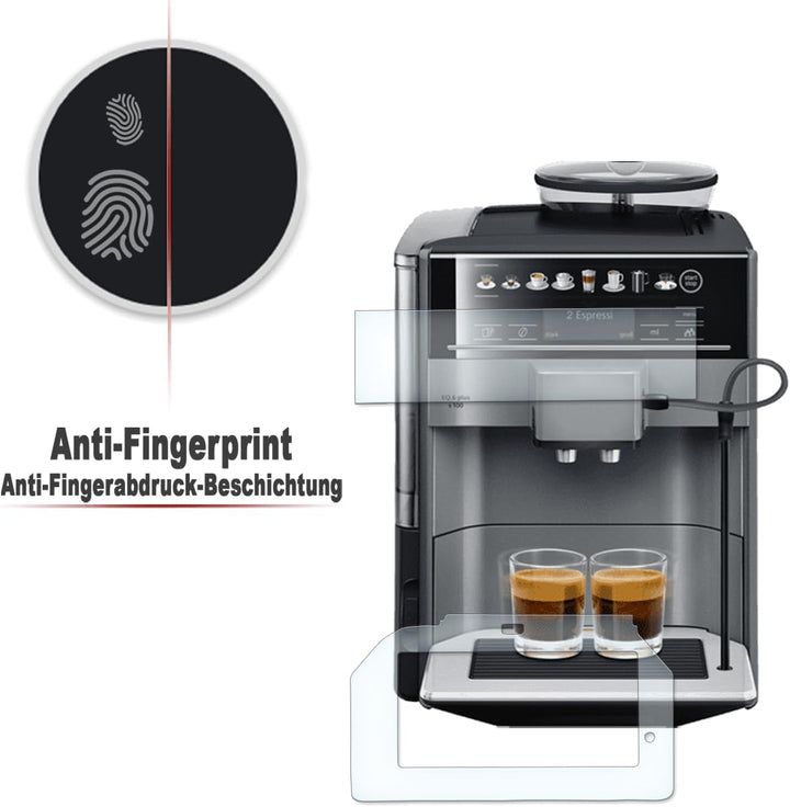 Abtrobfblech Kratzschutz Folie und Display Schutzfolie geeignet für Siemens EQ.6 Plus S700 Set Sieme