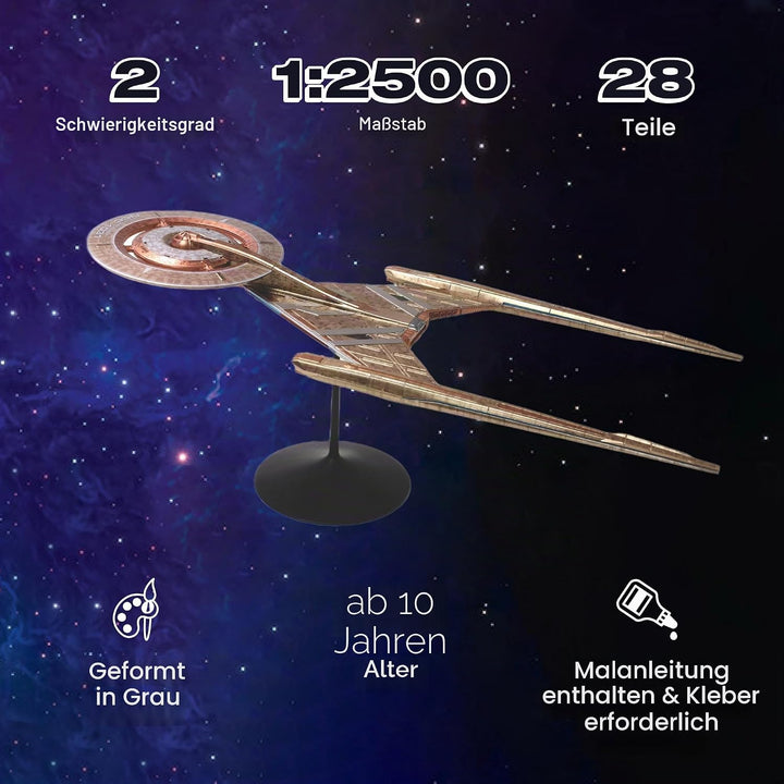 AMT Ertl POL961M/12 1/2500 Star Trek USS Discovery Modellbausatz, verschieden, Mittel