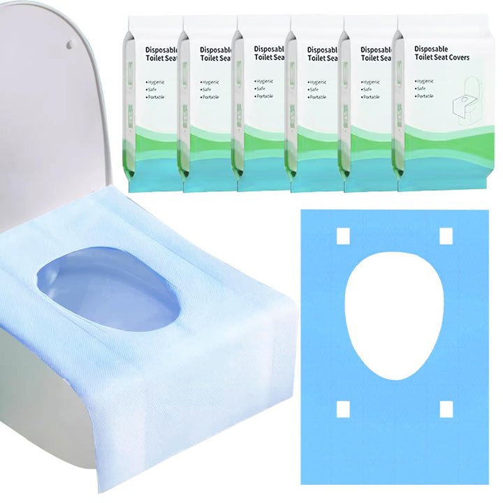 60 Stück Einweg Toilettenauflage, Einweg Toilette Auflage,Toiletten Sitzbezug für Kinder und Erwachs