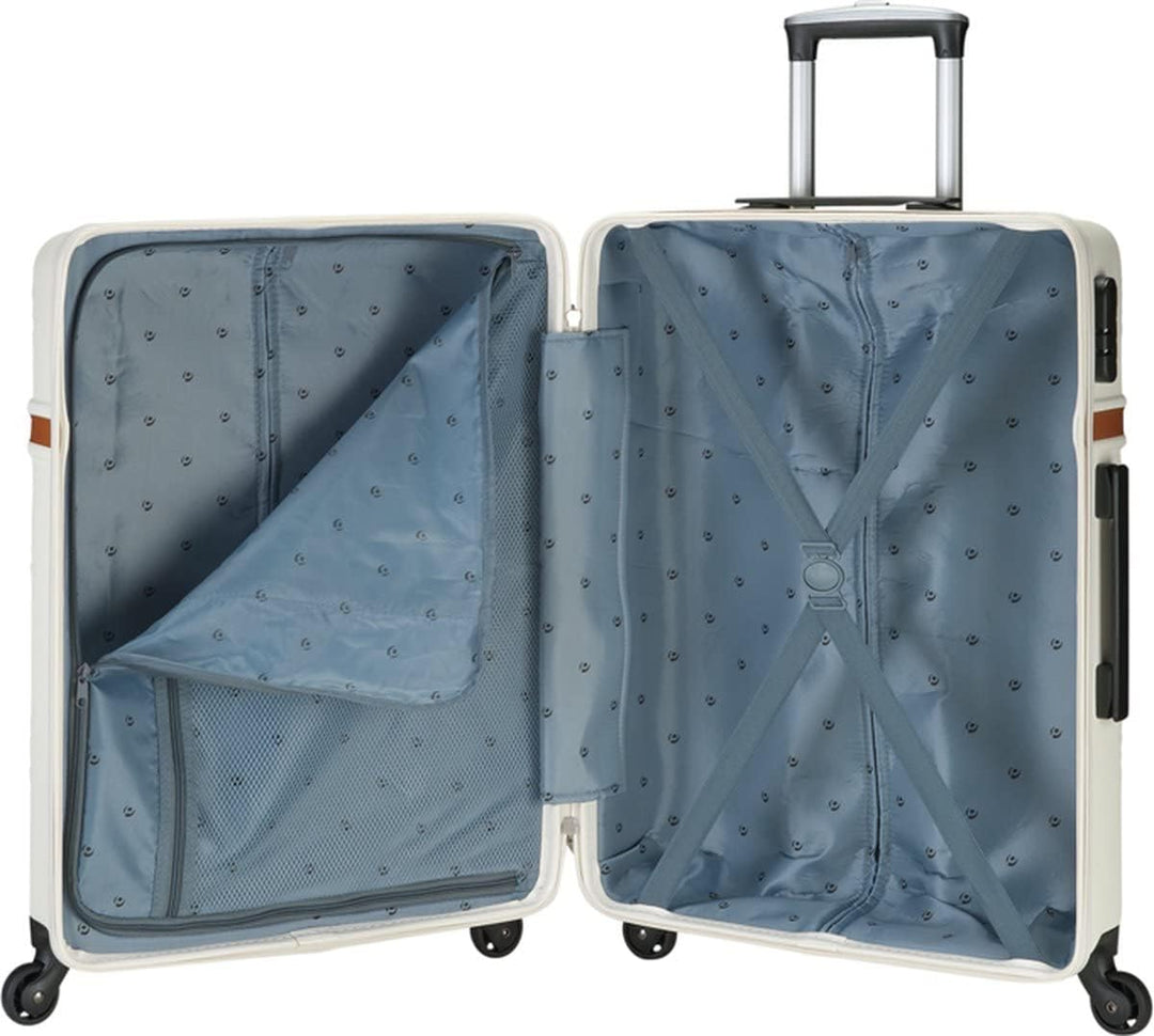 Princess Traveller Whistler, Reisekoffer, Weiss, Gross, Stilvoller Koffer, Robustes ABS-Material, Kr