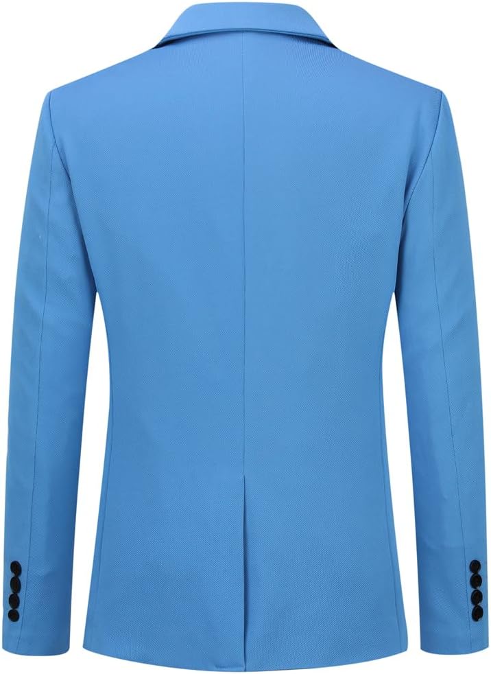 Allthemen Anzug Herren 2 Teilig Slim Fit Herrenanzug EIN Knopf Business Hochzeitanzug für Männer L H