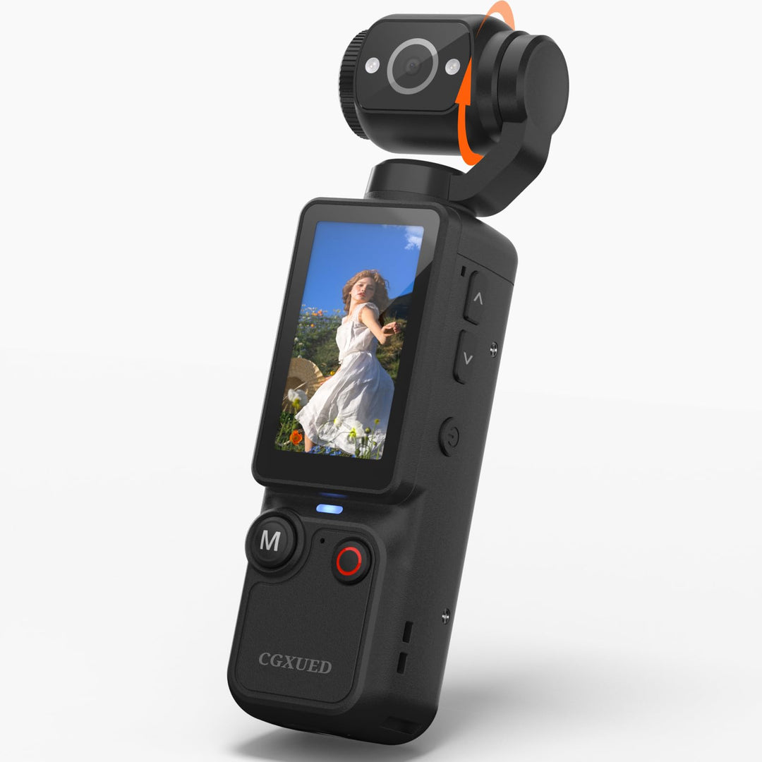 W &amp; O 2,5K Vlog Kamera mit 180° Drehbarer Objektiv,Taschen Körperkamera Bodycam mit Audio&amp;Video Aufn