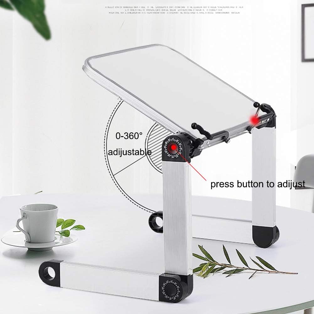 Buchstaender - Winkel einstellbar leseständer höhenverstellbar, Kochbuchhalter mit Aluminiumarmen un